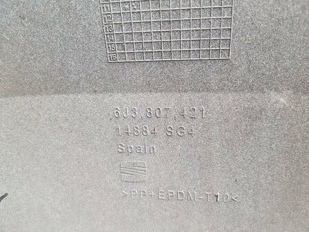 ibiza 6J achterbumper wit 3 deurs 4x pdc 6J3807421
