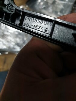 Polo inleg navigatie climatronic afdekplaat set 6R1820039 6R0858069