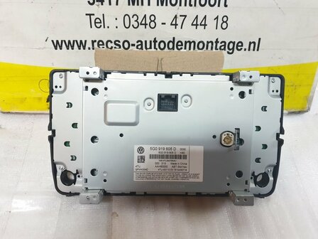 Golf 7 Navigatie Discover Media NIEUW Scherm 5G0919605D