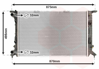Geschikt voor Q3 Radiateur 8K0121251AG 1.4 TFSI