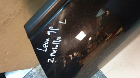 Leon 1P deur portier Links voor Zwart Metallic