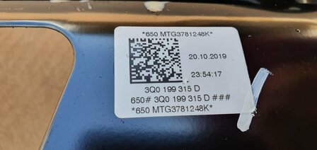 Golf 7 Q2 Subframe aslichaam 3Q0199315D 5WA199315F