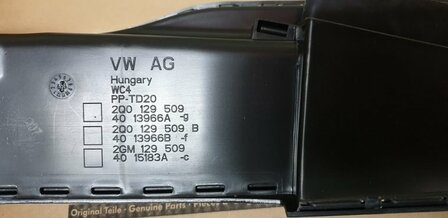 Polo 2G luchtgeleider 2Q0129509