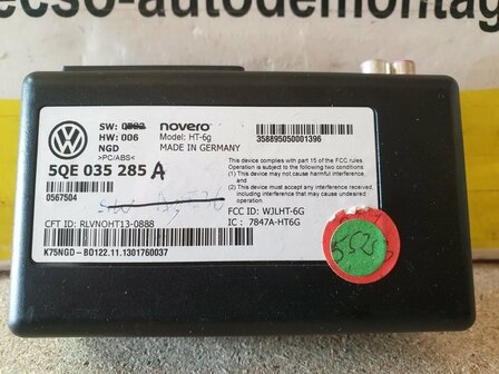 A3 8V4 E-Tron Online Diensten Module 5QE035285A