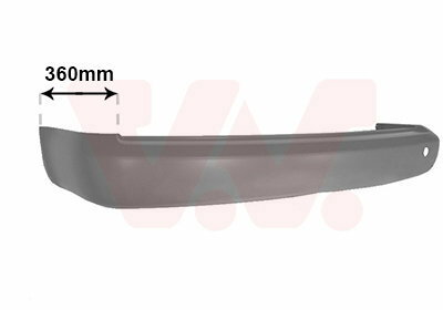 Geschikt voor Caddy 3 2010 2015 Achterbumper in primer 