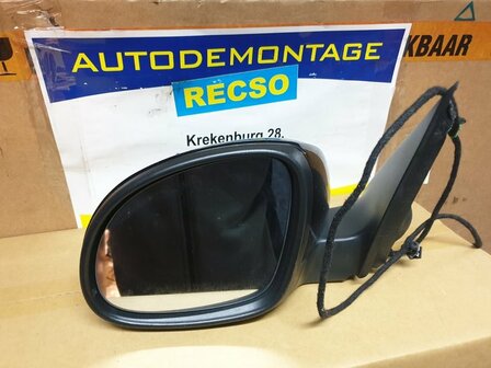 Tiguan 5N0 Buitenspiegel Links Zwart Metallic LC9X