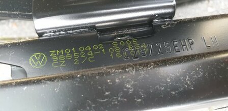 Caddy 2016+ interieur stoel in hoogte stelbaar stof links