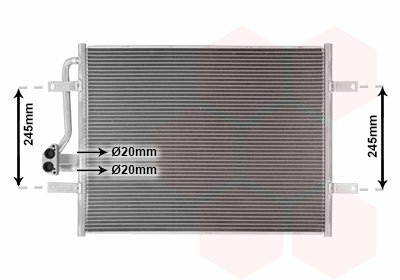 Geschikt voor E-Golf 7 Airco Condensor 5QE