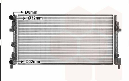 Geschikt voor Polo 2G Radiateur 1.0 MPI