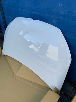 Geschikt voor Caddy Motorkap (2010-2015) LB9A wit