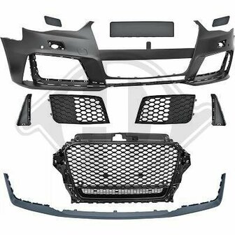 Geschikt voor A3 8V S3 Optik Voorbumper compleet 2012 2016