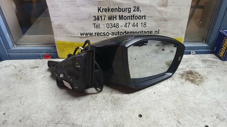T-roc Spiegel Buitenspiegel Rechts Zwart Metallic