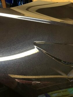 Geschikt voor Polo 2G Scherm links zwart metallic LC9X
