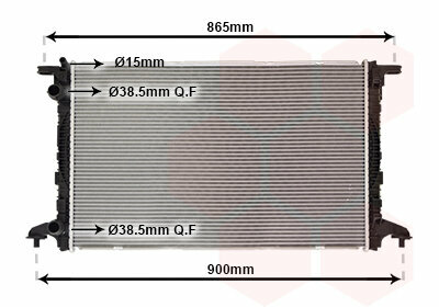 Geschikt voor A4 8W Radiateur