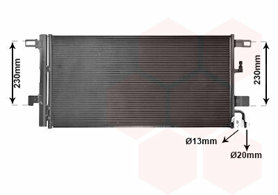 Geschikt voor A4 8W Airco Condensor