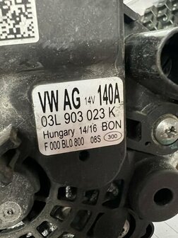 1.6 tdi 2.0 tdi Gebruikte Dynamo 140a 03L903023K 04L903024S