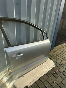 Polo 6R 6C Portier deur rechts voor zilver grijs LA7W
