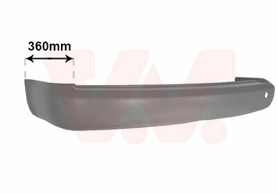 geschikt voor Caddy 3 Achterbumper in primer