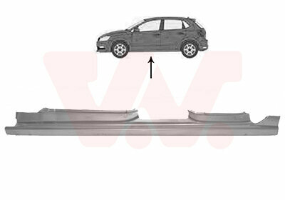 Geschikt voor Snijdeel Polo 6R 6C Dorpel Links