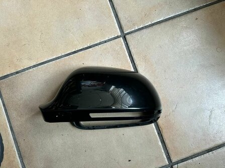 A3 A4 A5 A6 A8 Spiegelkappen links 8t0857527d zwart metallic