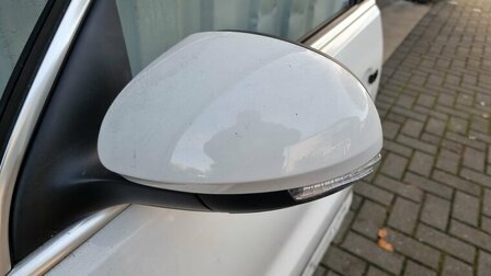 Tiguan 5N0 2010 Buitenspiegel links inklap Wit