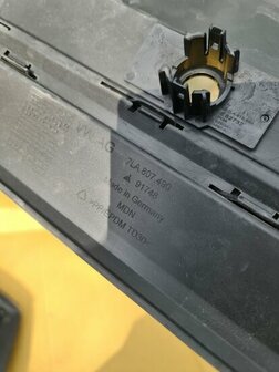 Geschikt voor Transporter T6 Bumper rooster rechts zwart