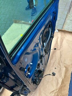 Polo 6R 6C Deur Rechts achter Portier blauw LD5L