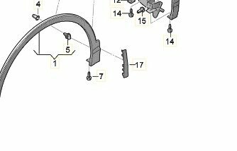 Geschikt voor Tiguan 5NA afdekking spatscherm Rechts