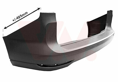 Geschikt voor Caddy maxi 5 2020+ achterbumper bumper plastic zwart