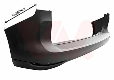 Geschikt voor Caddy 5 2020+ achterbumper bumper plastic zwart