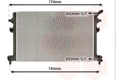 Geschikt voor Golf 7 Hulpkoeler Radiateur 1.0 1.4 TSi 
