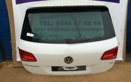 Touareg 7P klep achterklep met spoiler wit LOK1