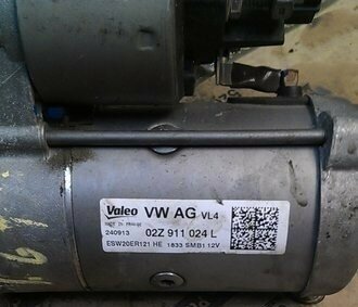 Startmotor starter VAG Golf 02Z911024L CRK DCZ 1.6 TDI VAK 3/2
