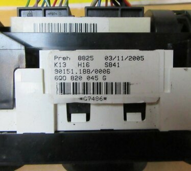 polo 9n Kachel bedieningspaneel airco 2002-2009 6Q0820045G H