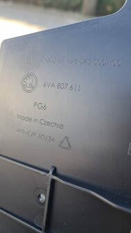 Skoda Fabia Sluitdeel spoiler voor bumper 6VA807611