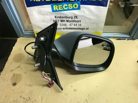 Geschikt voor T5 Transporter GP Buitenspiegel in primer rechts elektrisch inklapbaar