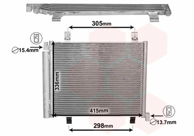 Geschikt voor Up Mii Citico Airco Condensor 1S0
