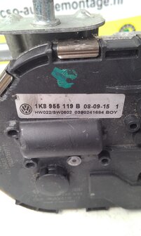 VW Scirocco Ruitenwissermechaniek 1K8955119B 1K8955023B
