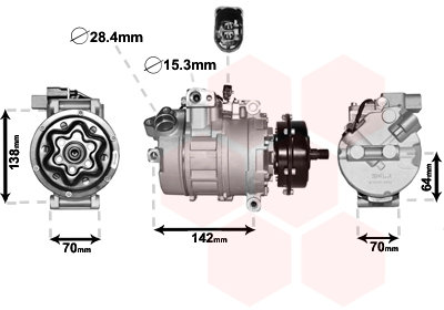 Touareg Aircopomp  compressor 7H0820805 J F H 2.5 TDI