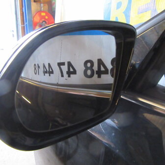 AUDI A8 4H Buitenspiegel Links zij spiegel Zwart LZ9Y