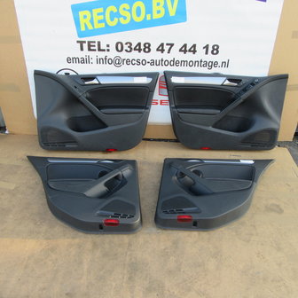 VW Golf 6 R20 Deurpanelen set Leer Leder