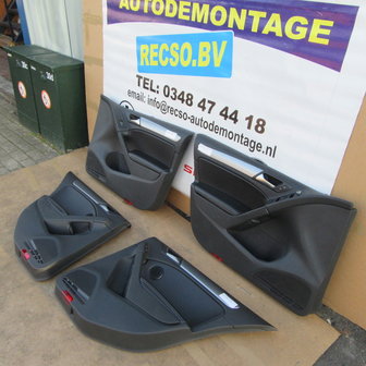 VW Golf 6 R20 Deurpanelen set Leer Leder