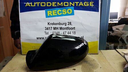 Audi A6 4G Buiten spiegel kap links zwart LY9B 4G0857527