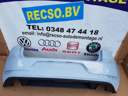 VW Golf 7 GTi 2017 Facelift Achterbumper bumper Orgineel Grijs Wit