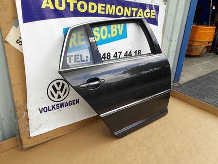 VW Phaeton 2010 portier deur rechts achter Zwart grijs