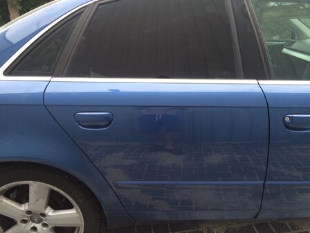 Audi A4 8E 2004 2008 portier deur Rechts achter Blauw