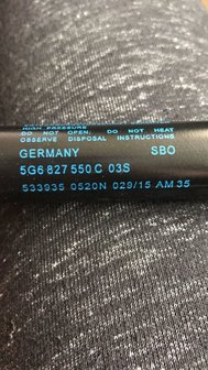 VW Golf 7 Gasdempers gasdrukveer Achterklep 5G6827550C