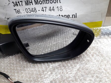 VW Beetle 5C buiten spiegel rechts side functie zilver grijs LA7W