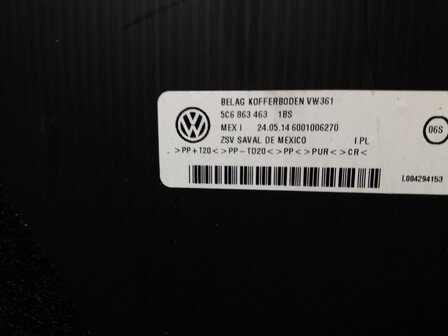 VW Jetta 5C Bagageruimte koffer Mat 5C6863463