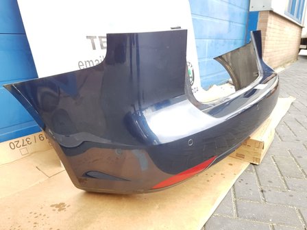 VW Touran 2011   Achterbumper Bumper blauw LH5X 4x PDC